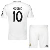 Officiële Voetbalshirt + Korte Broek Real Madrid Modrić 10 Thuis 2024-25 - Kids